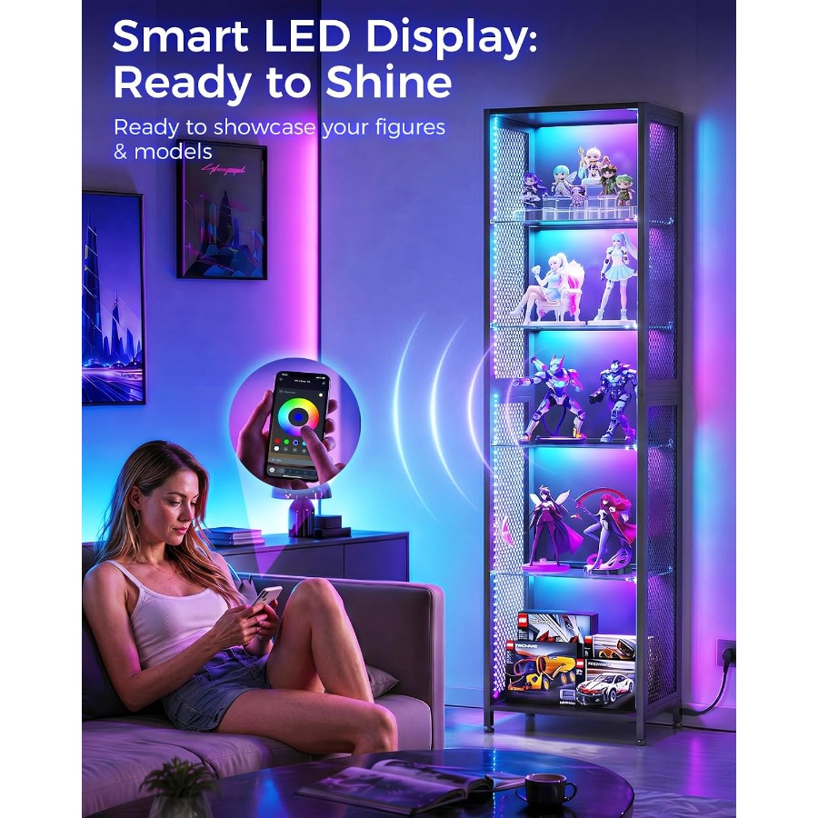 Vitrine de 72 pouces de hauteu - Lighting avis et prix