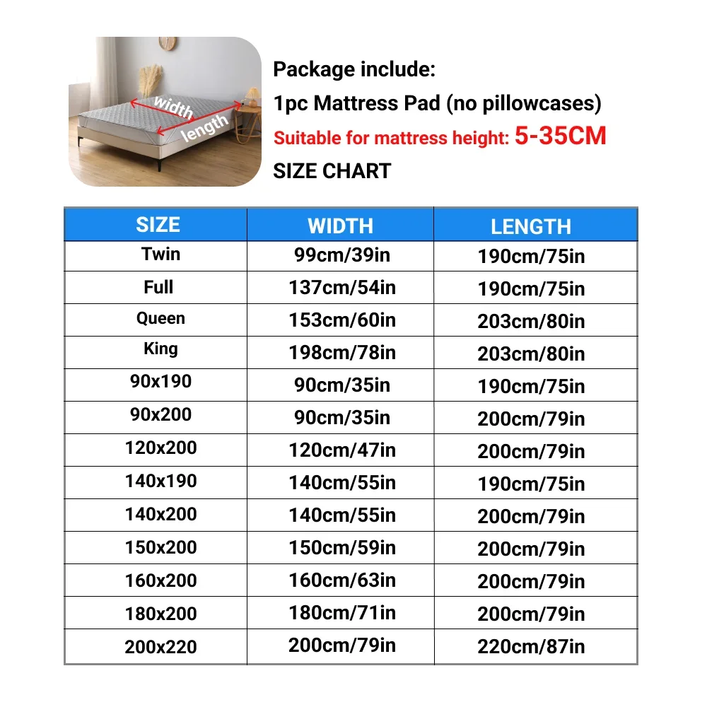 1 pièce, protège-matelas imper - Waterproof Mattress Protector Breathable avis et prix