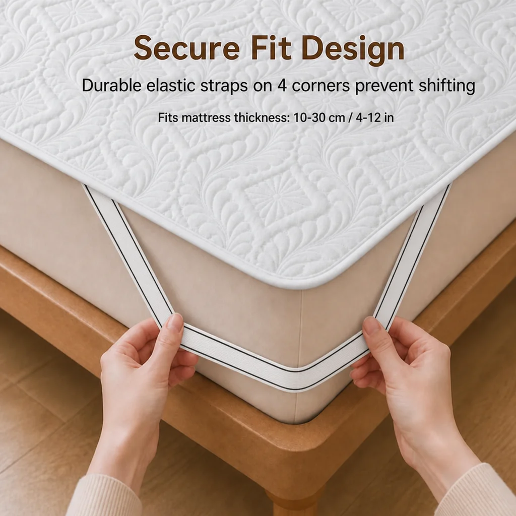 1 pièce, protège-matelas imper - Waterproof Mattress Protector Breathable avis et prix