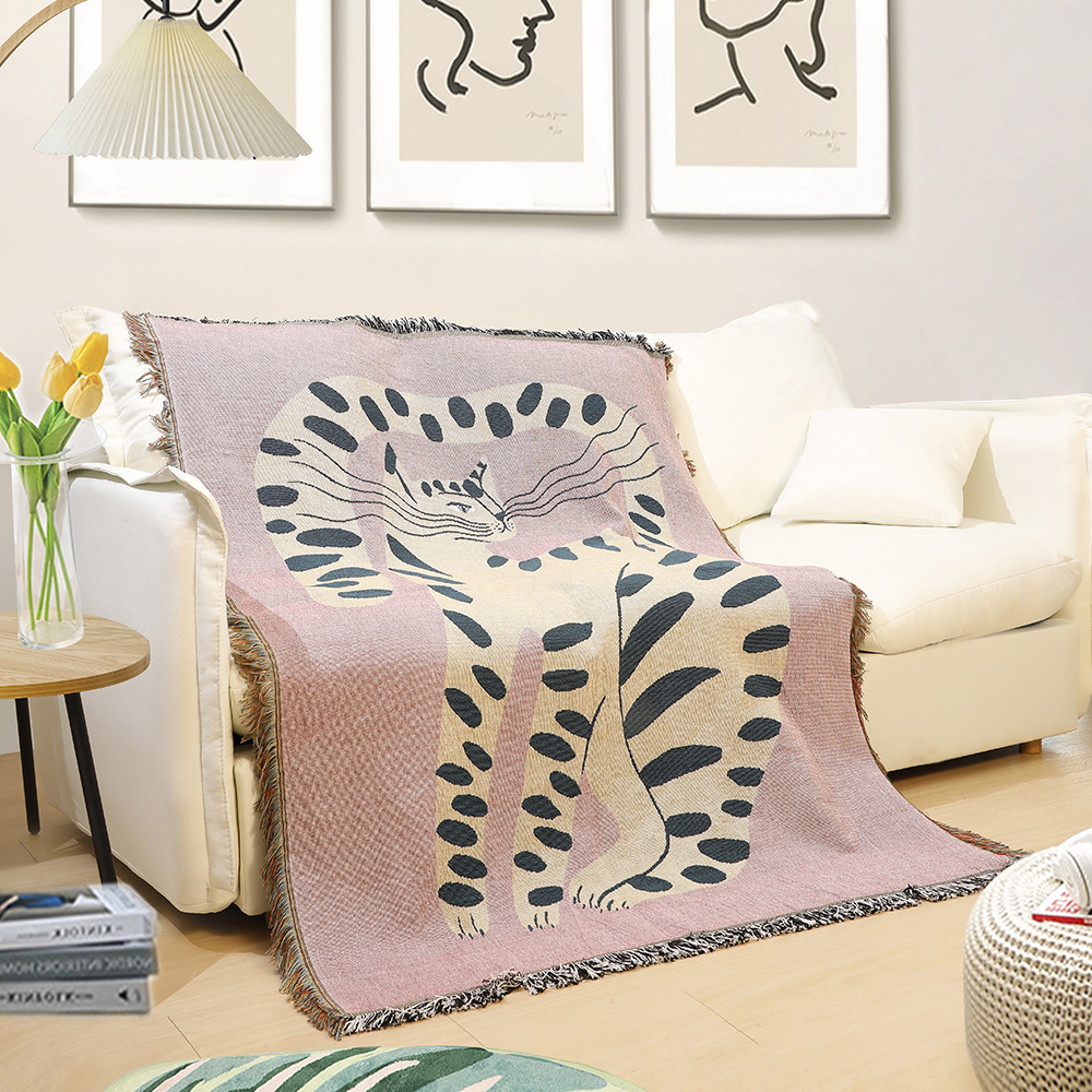 Couverture décorative jacquard - Boho Throw Blanket Fringe avis et prix